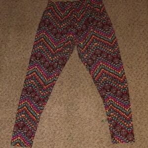 No Boundaries Multicolor Patterned Leggings